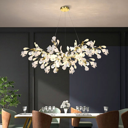 Vesper Luxurious Ginkgo Leaf Chandelier