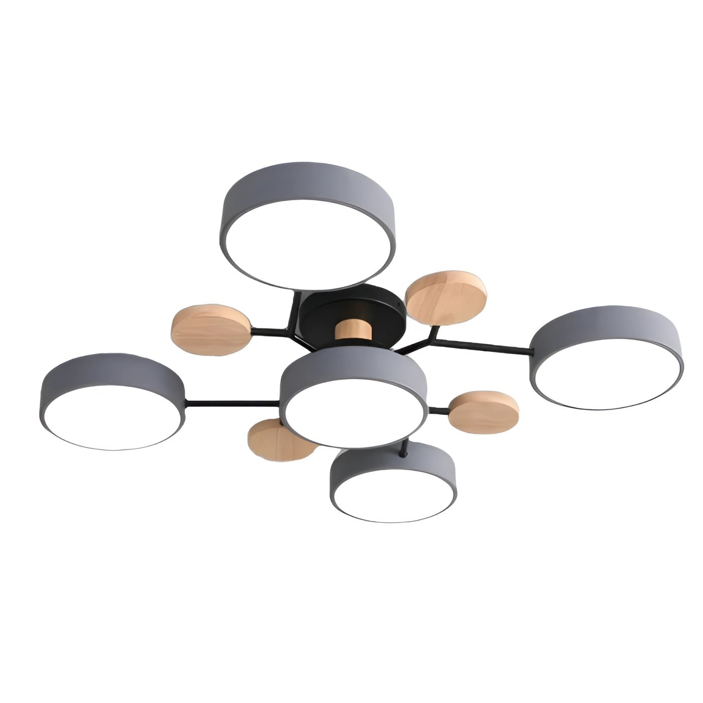 Phelith Scandinavian Round Molecule Branch Led Ceiling Light