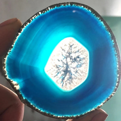 Gideon Slice Agate Tower Chandelier