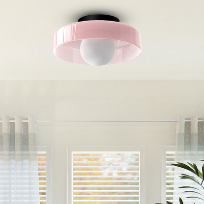 Zayn Colorful Glass Round LED Ceiling Light