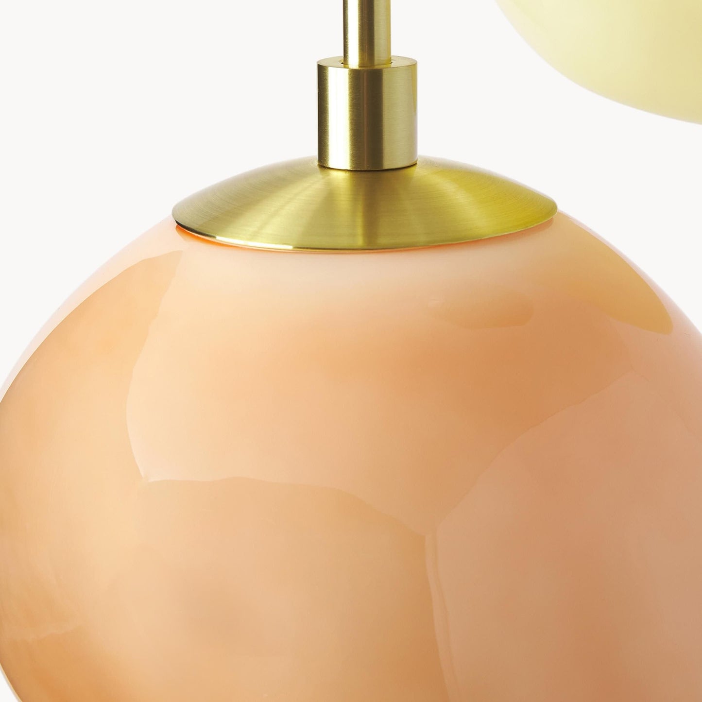 Baya Natural Three-Color Opal Glass Cluster Pendant Light