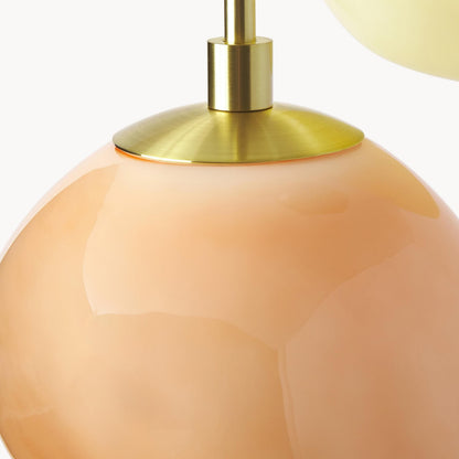 Baya Natural Three-Color Opal Glass Cluster Pendant Light