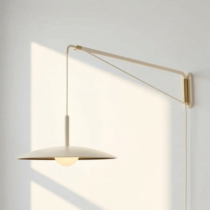 Cruz Minimalist Adjustable Plug-In Wall Sconce