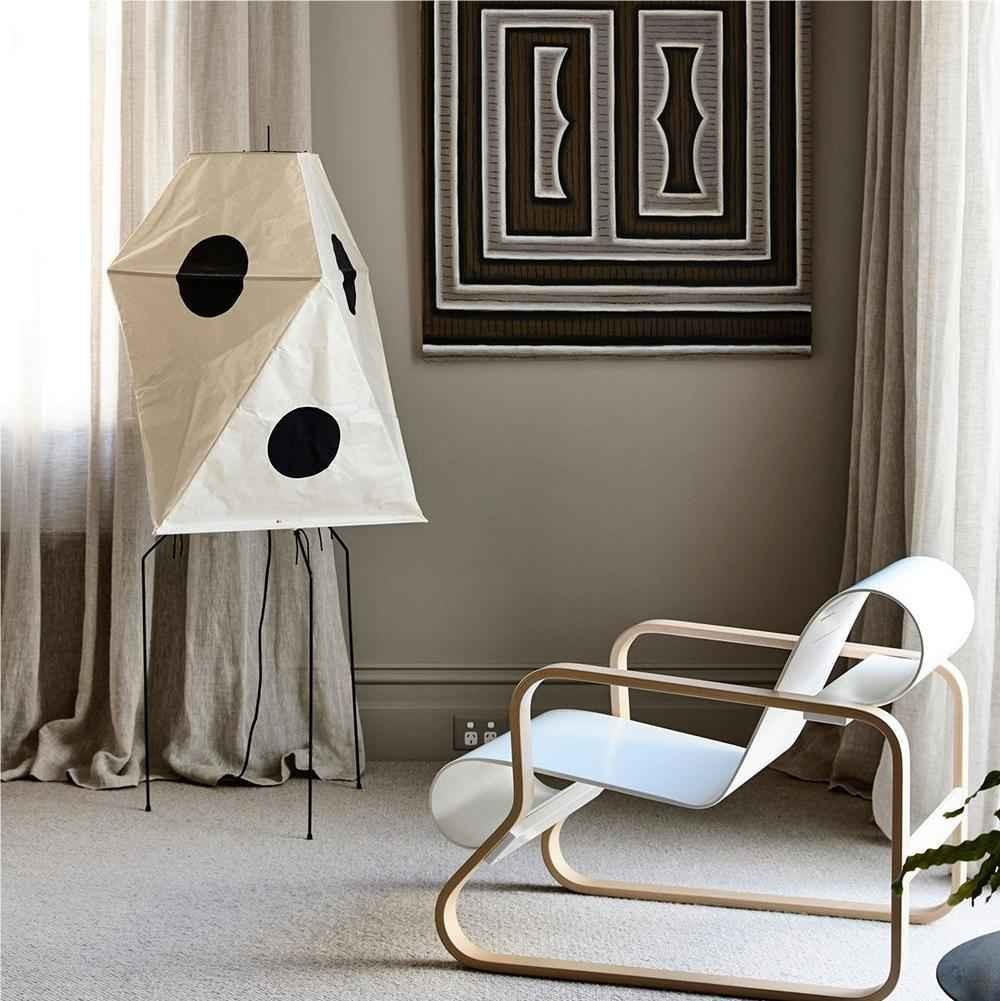 Kiran Minimalist Wabi-sabi Tripod Floor Lamp