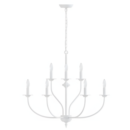 Caelestis Farmhouse 9 Light Metal Chandelier