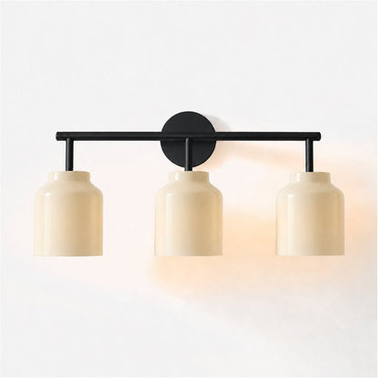 Drilon Modern 3-Light Milk Glass Bathroom Sconce