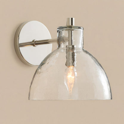 Lioren Antique Brass Recycled Glass Wall Sconce