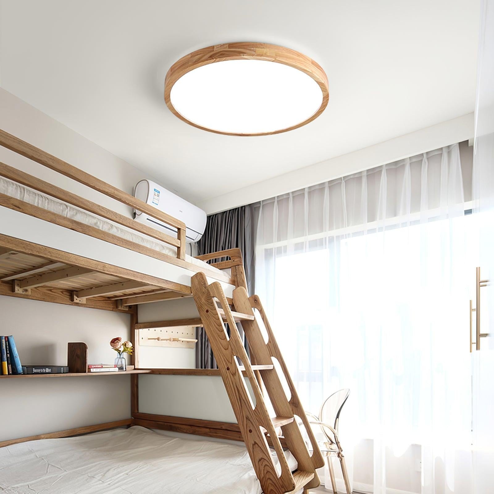 Blayze Rustic LED Wooden Geometric Ceiling Light