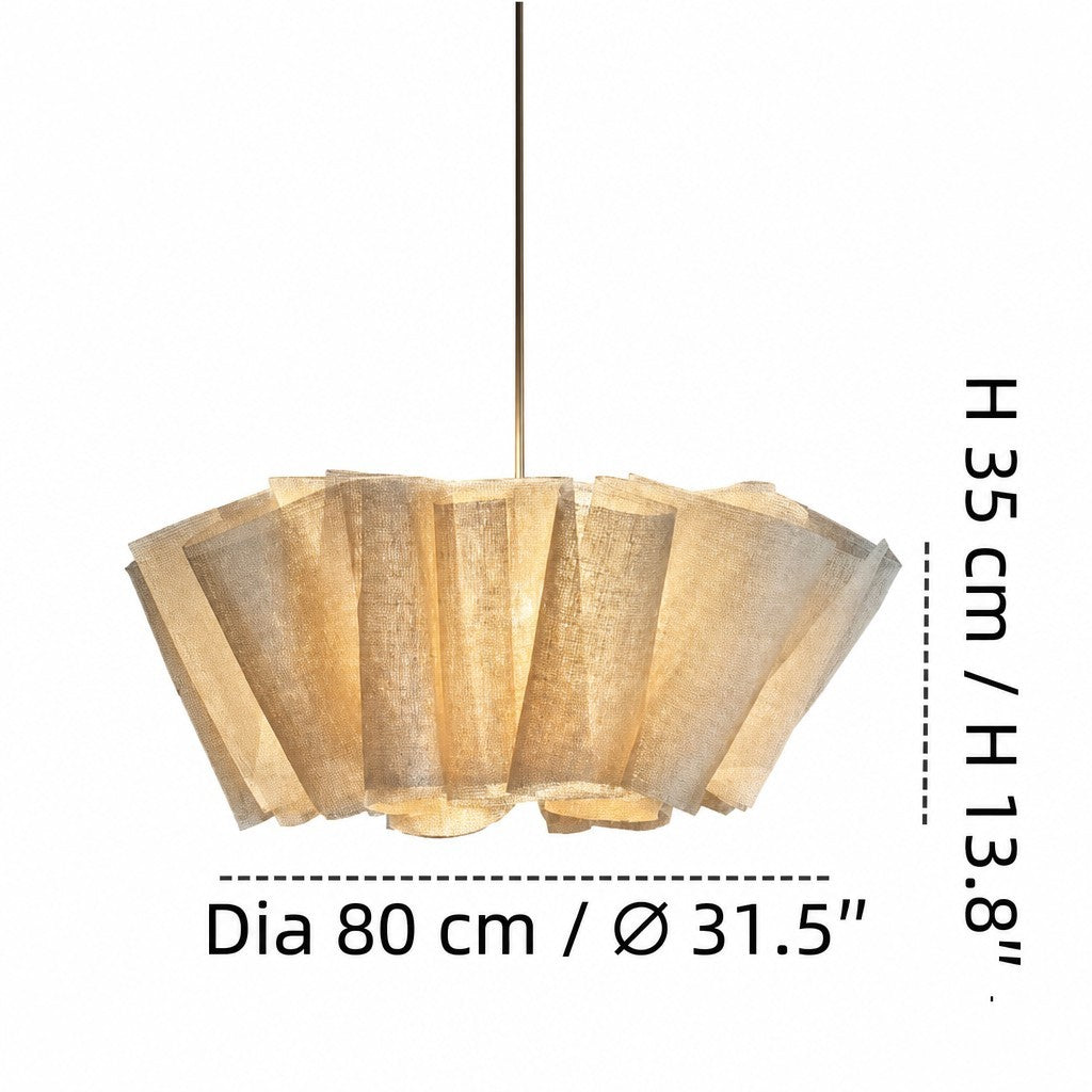Jonas Modern Pleated Fabric Pendant Light