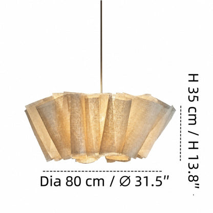 Jonas Modern Pleated Fabric Pendant Light