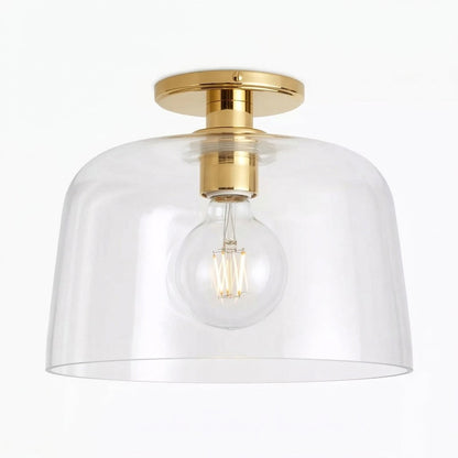 Hannahlee ‎Minimalist Glass Semi Flush Mount Ceiling Light