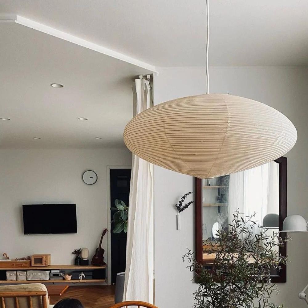 Gino Japanese Rice Paper Lantern Pendant Light