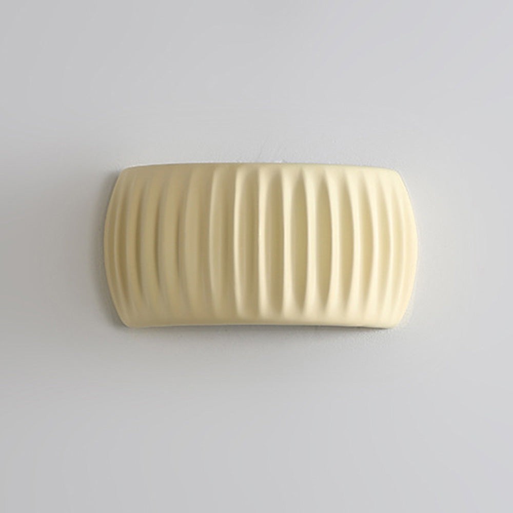 Klystix Macaron Color Up Down Fluted Resin Wall Lamps For Bedroom