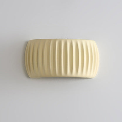 Klystix Macaron Color Up Down Fluted Resin Wall Lamps For Bedroom