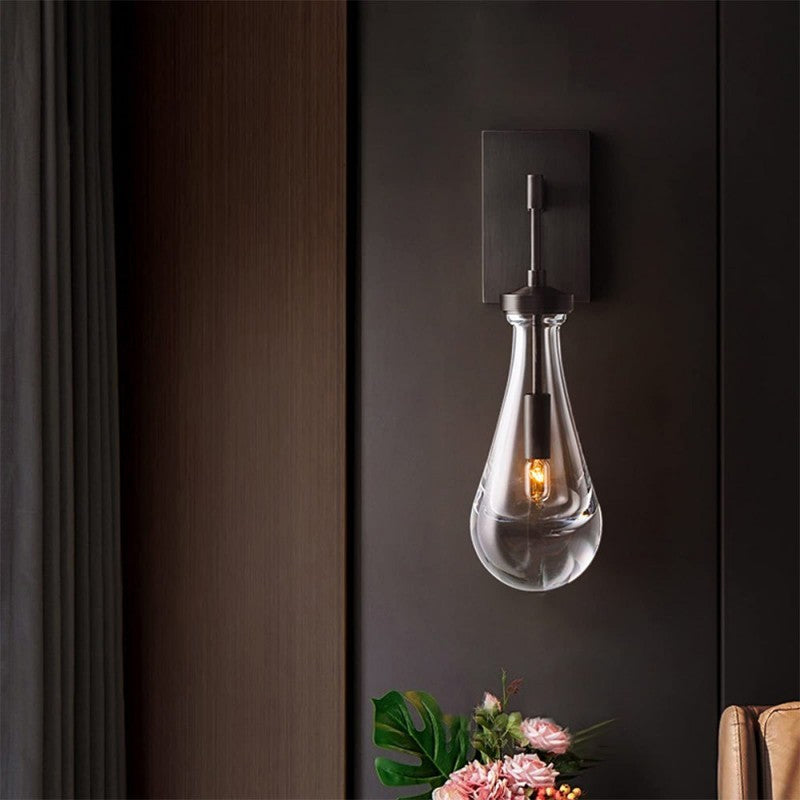 Ozonoa Raindrop Modern Solid Brass Wall Sconce