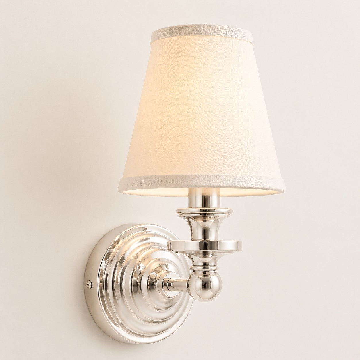 Ashby Vintage Linen Shade Wall Light