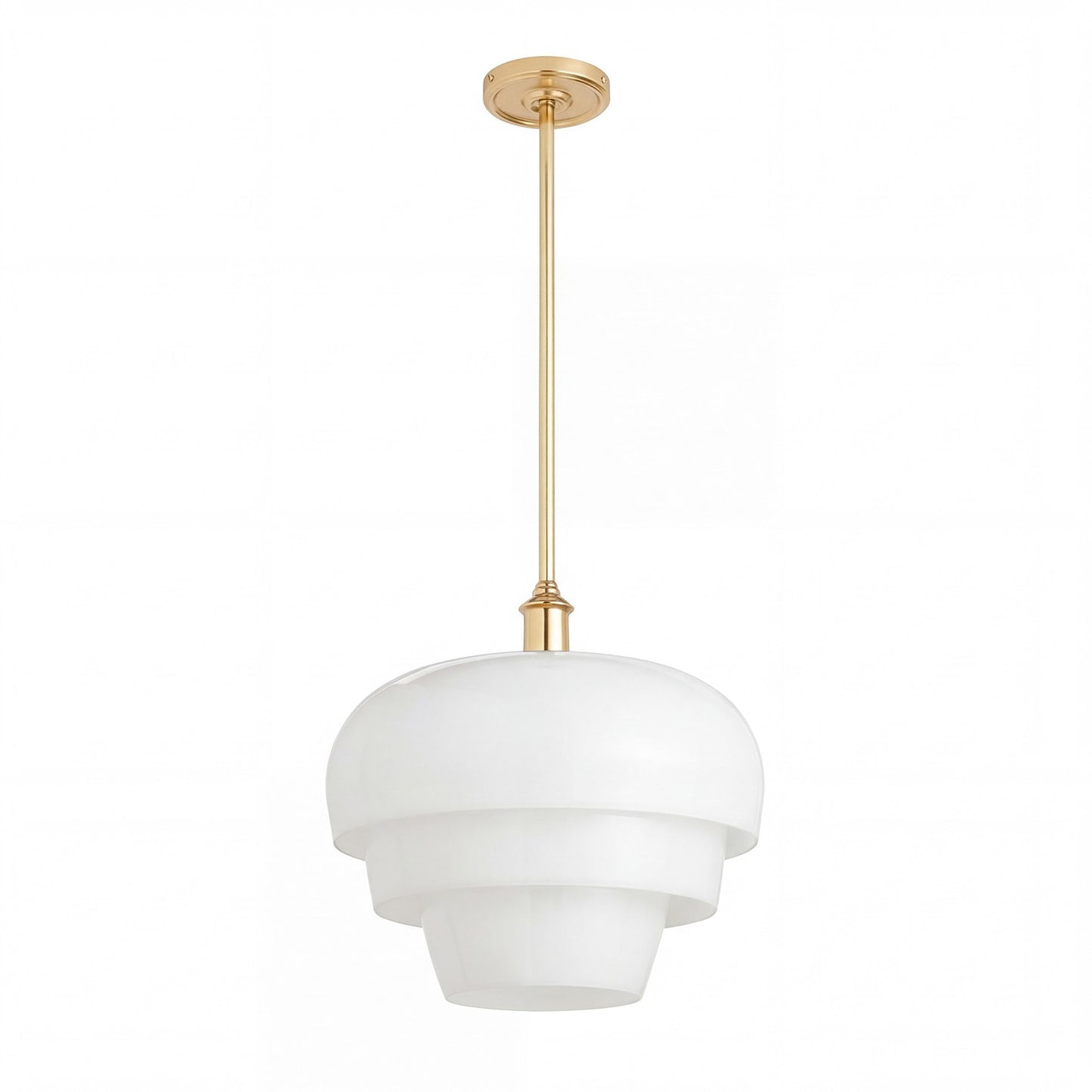 Xena Scandinavian Layered Clear Glass Pendant Light