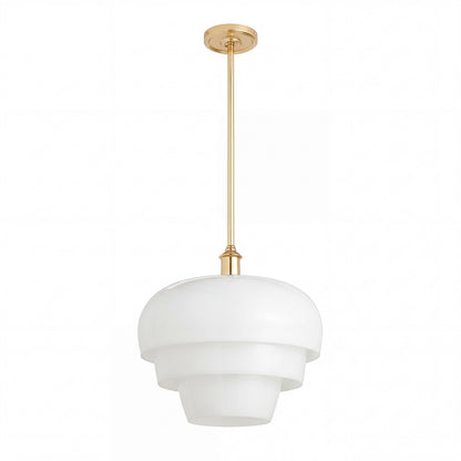 Xena Scandinavian Layered Clear Glass Pendant Light