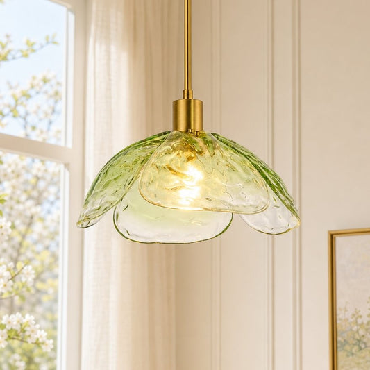 Vexen Flower Stained Glass Hanging Lamp