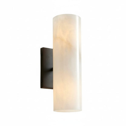 Corven Modern Elegant Alabaster Tube Sconce