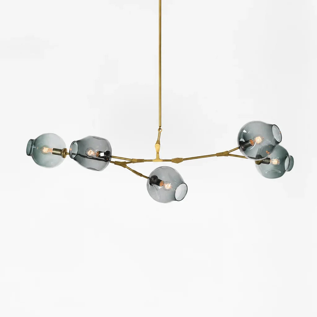 Evren Modern Branching Bubble Glass Chandelier