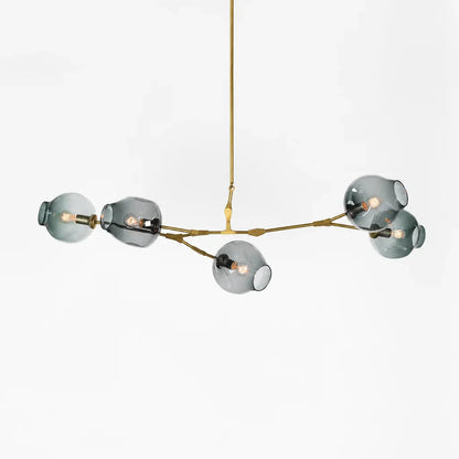 Evren Modern Branching Bubble Glass Chandelier