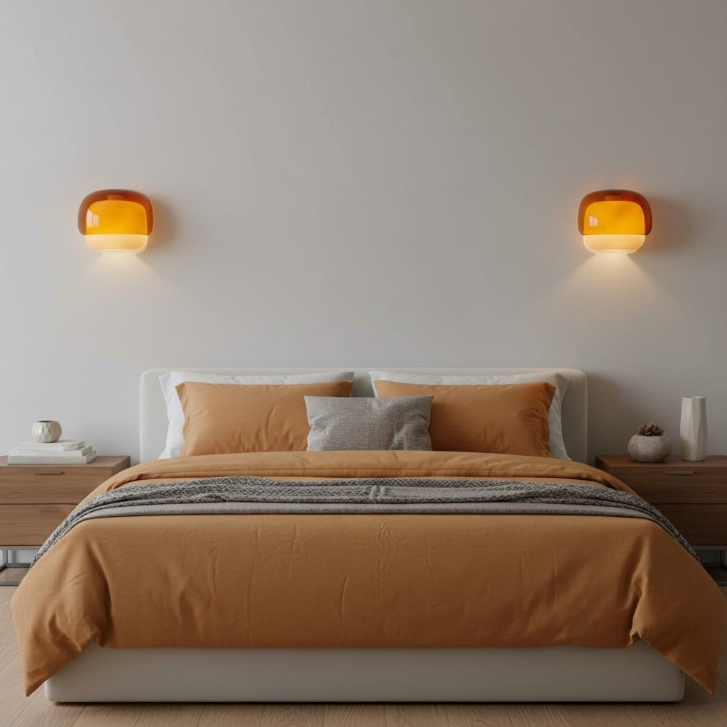 Norman Modern Colorful Layered Glass Wall Light