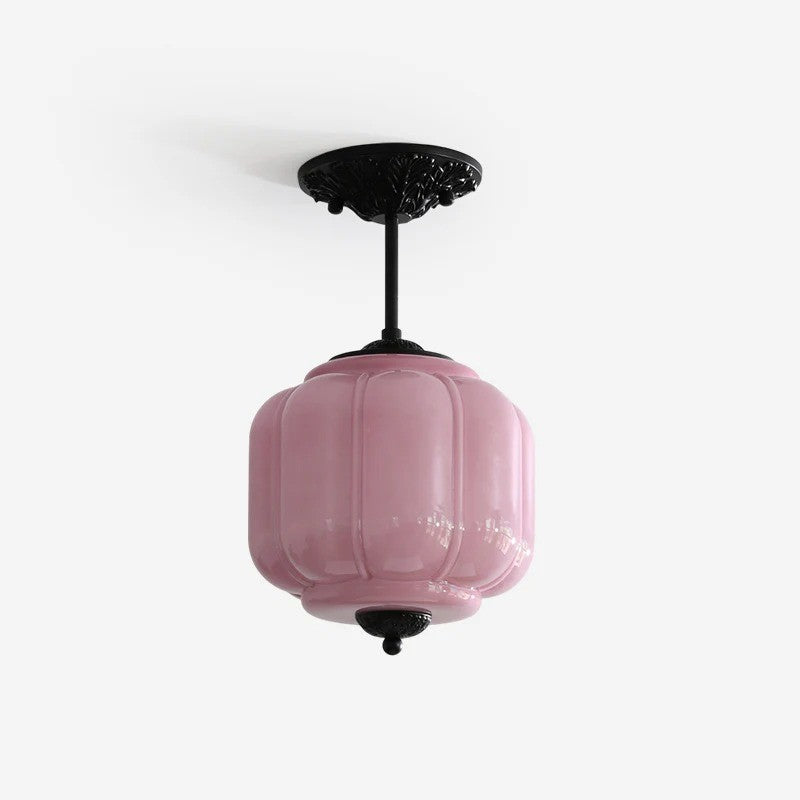 Conran Vintage Milk Glass Lantern Eloise Ceiling Light