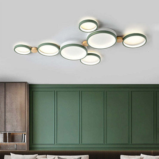 Phelith Modern Scandinavian Circle Ceiling Light