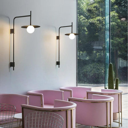 Pyris Scandinavian Minimalist Metal Swing Arm Wall Lamp
