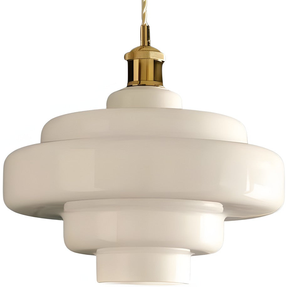 Yves Vintage Tiered Glass Pendant Light