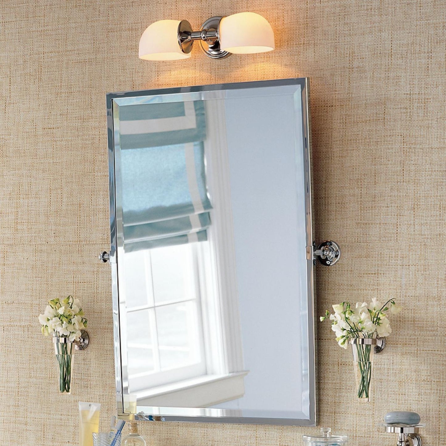 Valor Rustic Metal Double White Glass Wall Sconce