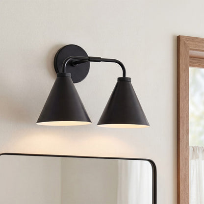 Kaelen Retro Cooper Cone Sconce Light