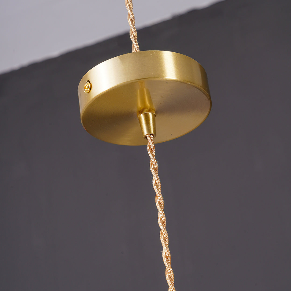 Liliana Retro Hibiscus Flower Glass Shade Pendant Light