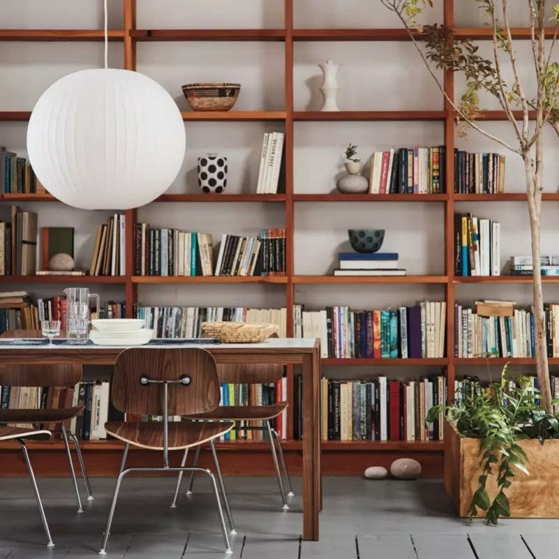 Hayden White Silk Ball Bubble Pendant Light