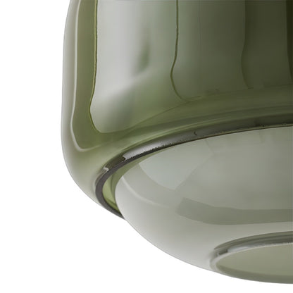 Vexlynn Scandinavian Round Dual-Layer Tinted Glass Pendant Light