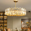 Quirin Luxurious Gold Round Crystal Chandelier