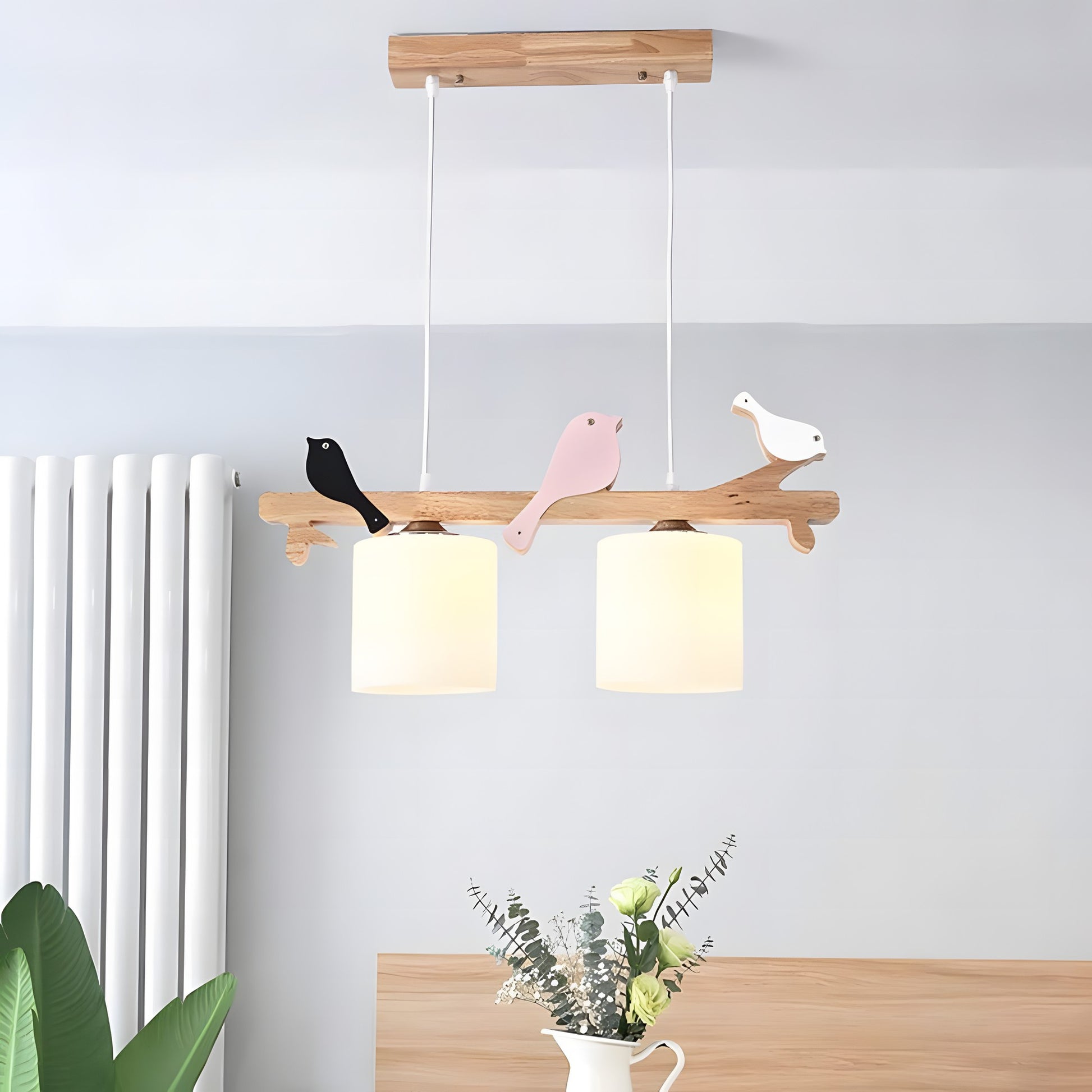 Bird Wooden Chandelier