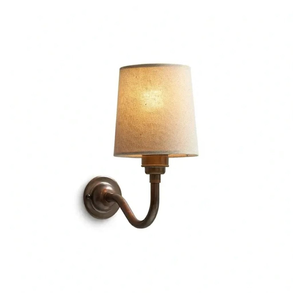 Nyxel Vintage Fabric Small Wall Sconce