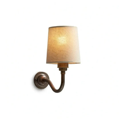 Nyxel Vintage Fabric Small Wall Sconce