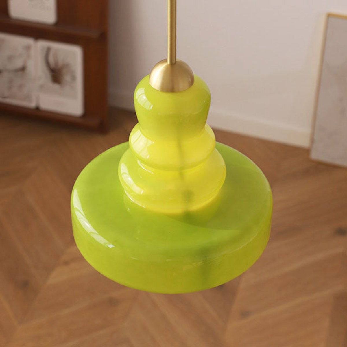 Carla Colorful Gourd Shaped Glass Shade Pendant Light