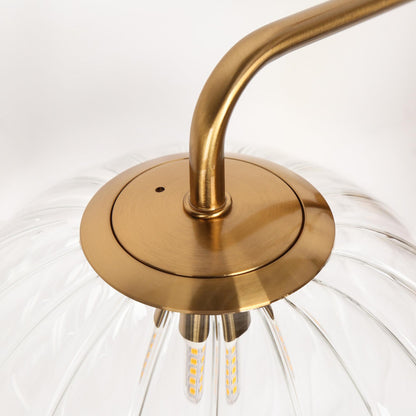 Cedric Modern Brass Spherical Glass Wall Light