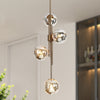 Beaufort Modern Gold 4-Light Orb Mercury Glass Chandelier
