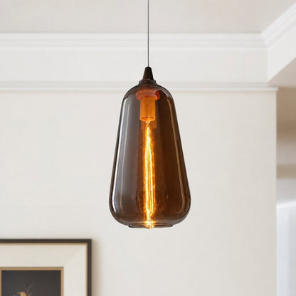 Zyren Modern Art Amber Glass Pendant Light