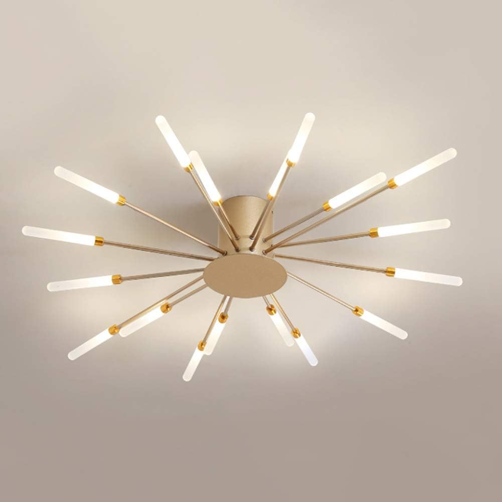 Pranika Modern Sputnik LED Fireworks Semi Flush Mount Ceiling Light