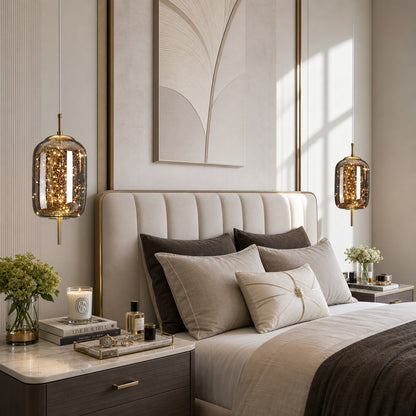Atria Luxury Led Geometric Globe Sprinkle Pendant Light