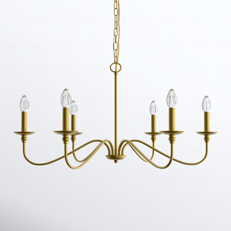 Alistair Vintage Candle Style Metal Chandelier
