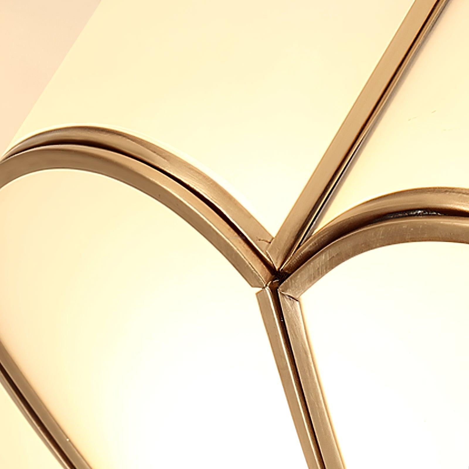 Eldor Gold Flower Shape Glass Recessed Ceiling Light