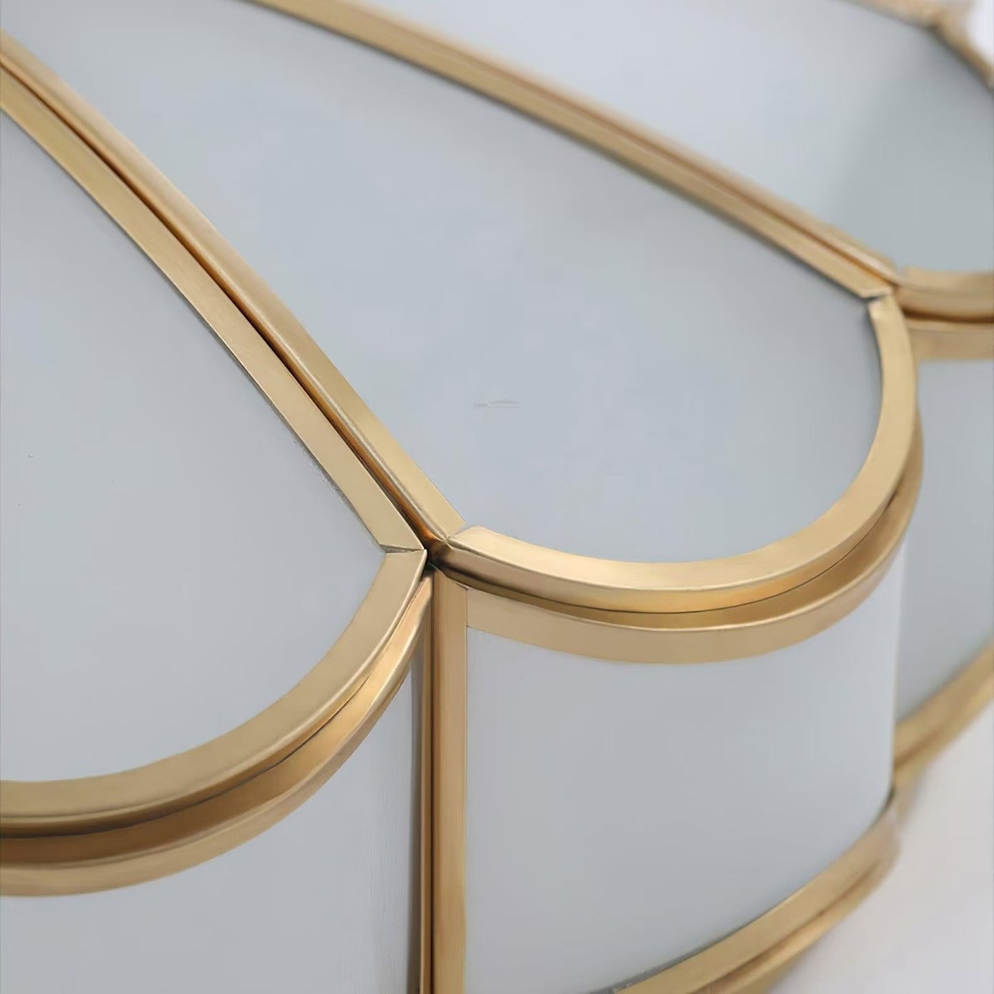 Eldor Gold Flower Shape Glass Recessed Ceiling Light