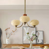 Juino Wood Farmhouse Milk Ball Sputnik Chandelier